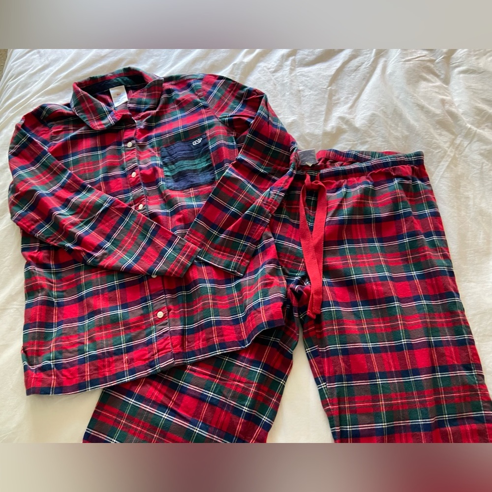 Vineyard Vines Plaid Flannel PJ’s - L